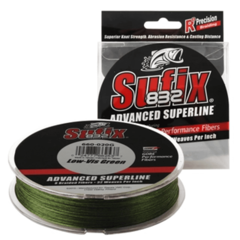 Sufix 832 braided line with backing-for size 4000 reels
